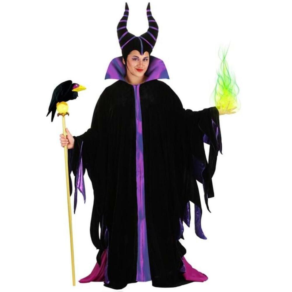 Maleficent Costume Horn Hat Black with Purple Stripes